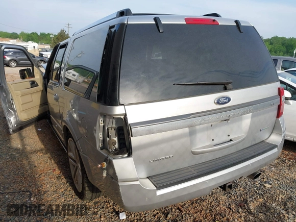 2015 Ford Expedition Max Limited with VIN 1FMJK2ATXFEF42782, listed as a IAAI auction lot 42094729 with 169,799 mi miles and . Bid and sale history available at DreamBid. Image 3.