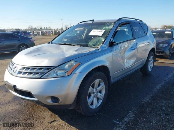 2007 Nissan Murano SL with VIN JN8AZ08WX7W665809, listed as a IAAI auction lot 41332698 with 155,836 mi miles. Bid and sale history available at carsss.com. Image 2.
