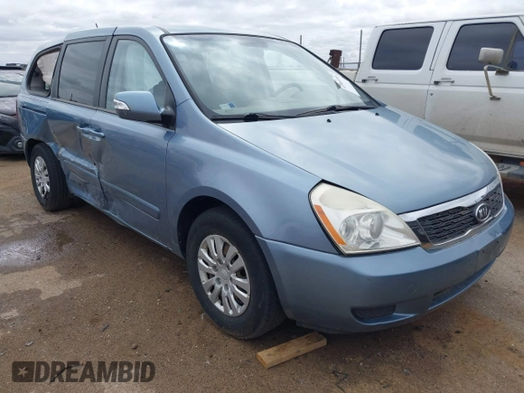 2011 Kia Sedona LX with VIN KNDMG4C70B6424016, listed as a IAAI auction lot 41964190 with 116,859 mi miles. Bid and sale history available at carsss.com. Image 1.
