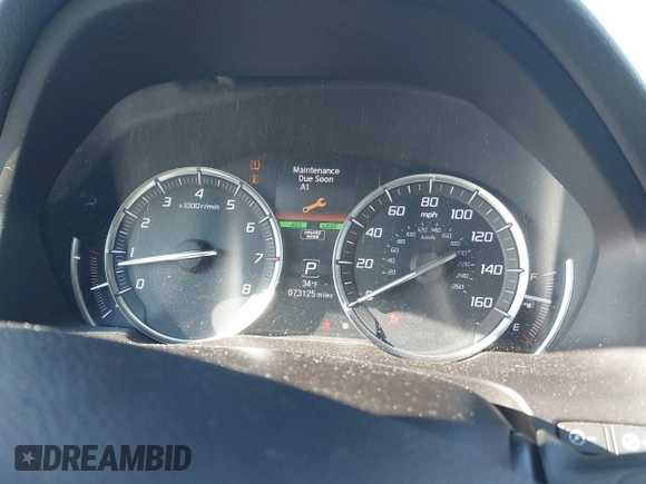 2020 Acura TLX w/Technology Pkg with VIN 19UUB3F49LA003406, listed as a IAAI auction lot 41352592 with 73,125 mi miles. Bid and sale history available at carsss.com. Image 15.