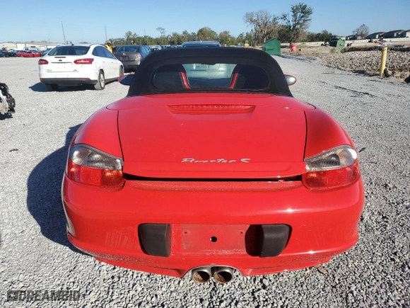 2003 Porsche Boxster S with VIN WP0CB29883U662756, listed as a Copart auction lot 82234884 with 0 mi miles and Salvage Title. Bid and sale history available at carsss.com. Image 6.
