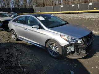 2015 Hyundai Sonata Sport with VIN 5NPE34AB7FH062706, listed as a Copart auction lot 43003835 with 78,709 mi miles and Salvage Title. Bid and sale history available at carsss.com. Image 4.