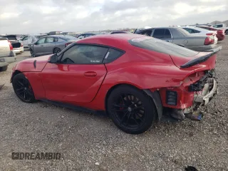 2020 Toyota GR Supra 3.0 with VIN WZ1DB4C08LW023060, listed as a Copart auction lot 44193485 with 84,064 mi miles and Salvage Title. Bid and sale history available at carsss.com. Image 2.