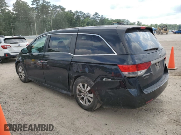 2014 Honda Odyssey EX-L with VIN 5FNRL5H69EB066107, listed as a Copart auction lot 57449255 with 172,833 mi miles and Clean title. Bid and sale history available at DreamBid. Image 2.