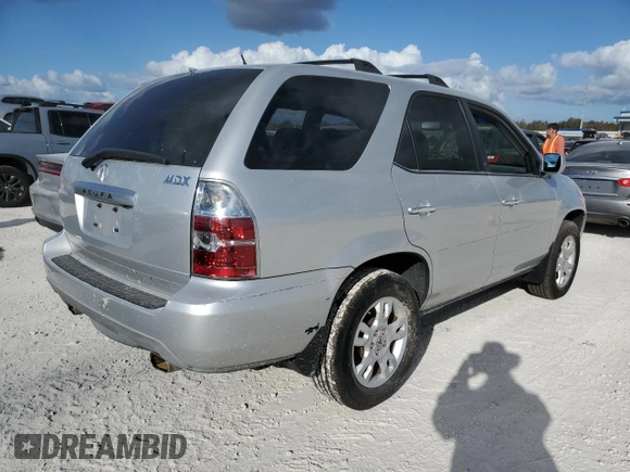 2005 Acura MDX Touring with VIN 2HNYD18855H504709, listed as a Copart auction lot 76886664 with 0 mi miles and Non Repairable. Bid and sale history available at carsss.com. Image 3.
