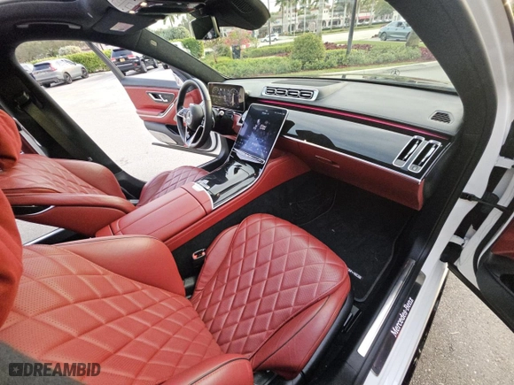 2022 Mercedes-Benz S-Class S 580 with VIN W1K6G7GB4NA099306, listed as a Copart auction lot 43472925 with 16,185 mi miles and Clean Title. Bid and sale history available at carsss.com. Image 5.