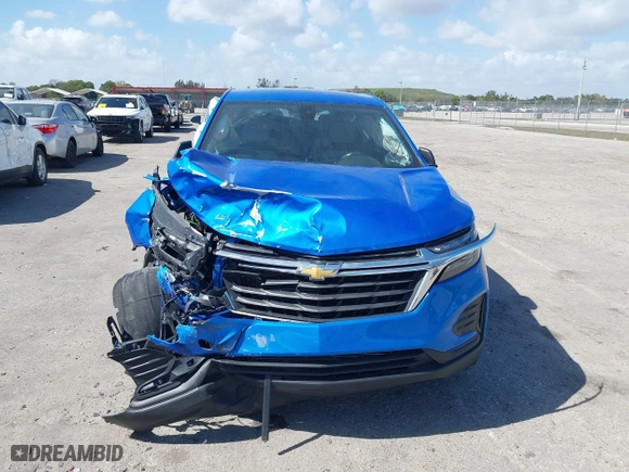 2024 Chevrolet Equinox LS with VIN 3GNAXHEG6RL181438, listed as a IAAI auction lot 41577654 with 7,459 mi miles. Bid and sale history available at carsss.com. Image 6.