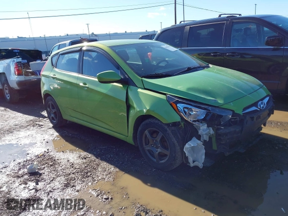 2013 Hyundai Accent GS z VIN KMHCT5AE9DU072191, wystawiony jako IAAI lot #41802024 z przebiegiem 52 491 mil mil oraz . Historia ofert i sprzedaży dostępna na DreamBid. Obrazek 1.