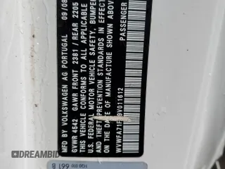 2009 Volkswagen Eos Lux с VIN WVWFA71F39V011612, выставлен на аукционе Copart как лот 48018605 с пробегом 127 549 миль миль и Списание • Salvage title. История ставок и продаж доступна на DreamBid. Изображение 12.