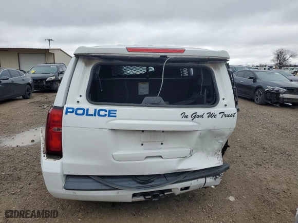 2016 Chevrolet Tahoe Commercial with VIN 1GNLCDEC5GR329224, listed as a Copart auction lot 44264475 with 0 mi miles and Salvage Title. Bid and sale history available at carsss.com. Image 6.