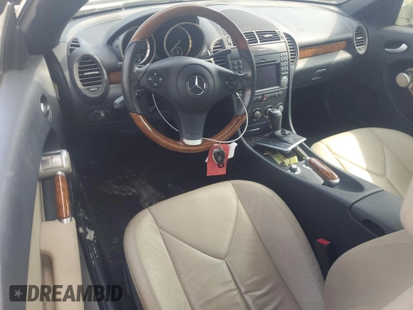 2010 Mercedes-Benz SLK-Class SLK 300 with VIN WDBWK5EA5AF229435, listed as a Copart auction lot 68993834 with 0 mi miles and Salvage Title. Bid and sale history available at carsss.com. Image 8.