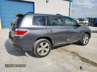 2013 Toyota Highlander Limited with VIN 5TDYK3EH2DS114761, listed as a Copart auction lot 55161005 with 197,675 mi miles and Salvage title. Bid and sale history available at DreamBid. Image 3.