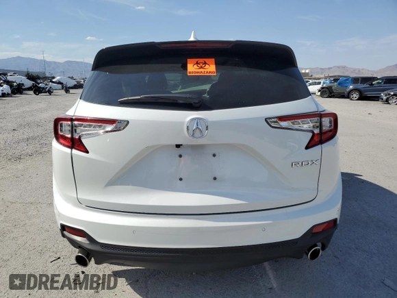 2021 Acura RDX w/Advance Package with VIN 5J8TC1H71ML019481, listed as a Copart auction lot 58740363 with 21,149 mi miles. Bid and sale history available at carsss.com. Image 6.