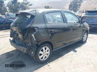 2014 Mitsubishi Mirage DE with VIN ML32A3HJ8EH006208, listed as a IAAI auction lot 42571666 with 99,117 mi miles and . Bid and sale history available at DreamBid. Image 4.