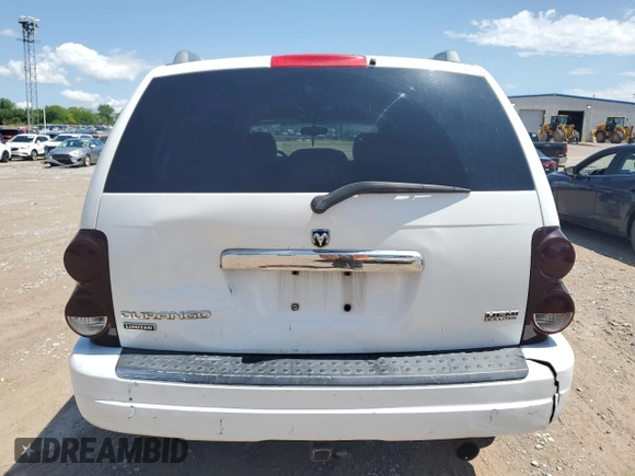 2006 Dodge Durango Limited with VIN 1D4HB58266F122905, listed as a Copart auction lot 54677775 with 238,981 mi miles and Salvage title. Bid and sale history available at DreamBid. Image 6.