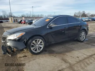 2014 Buick Regal with VIN 2G4GV5EK7E9313935, listed as a Copart auction lot 46657115 with 0 mi miles and Salvage Title. Bid and sale history available at carsss.com. Image 1.