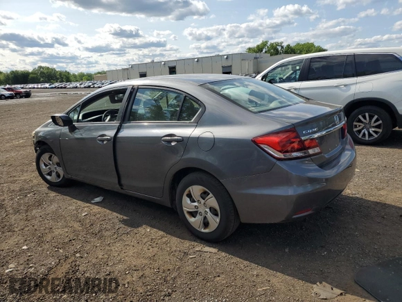 2013 Honda Civic LX z VIN 19XFB2F56DE223966, wystawiony jako Copart lot #59117725 z przebiegiem 115 394 mil mil oraz Szkoda całkowita • Salvage title. Historia ofert i sprzedaży dostępna na DreamBid. Obrazek 2.