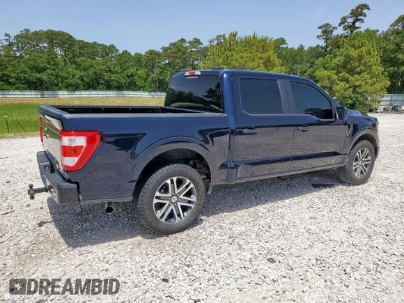 2023 Ford F-150 XL with VIN 1FTEW1CP8PKF56672, listed as a Copart auction lot 56911865 with 34,124 mi miles and Non repairable. Bid and sale history available at DreamBid. Image 3.