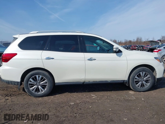 2017 Nissan Pathfinder SV with VIN 5N1DR2MM7HC610550, listed as a IAAI auction lot 41797183 with 54,071 mi miles. Bid and sale history available at carsss.com. Image 13.