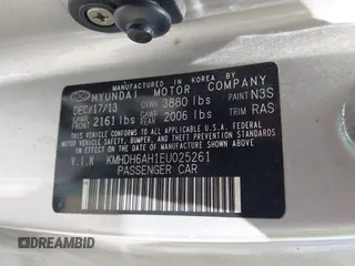 2014 Hyundai Elantra z VIN KMHDH6AH1EU025261, wystawiony jako IAAI lot #42021543 z przebiegiem 147 812 mil mil oraz . Historia ofert i sprzedaży dostępna na DreamBid. Obrazek 9.