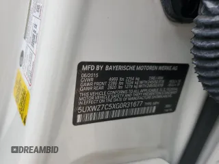 2016 BMW X3 sDrive28i with VIN 5UXWZ7C5XG0R31677, listed as a Copart auction lot 86066624 with 82,811 mi miles and Salvage Title. Bid and sale history available at DreamBid. Image 13.