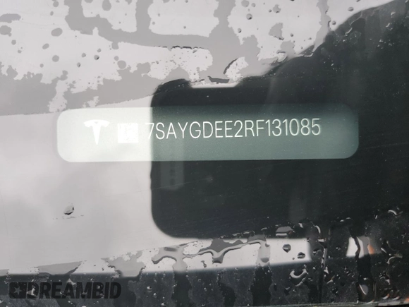2024 Tesla Model Y Long Range with VIN 7SAYGDEE2RF131085, listed as a Copart auction lot 50171055 with Not Provided miles and Salvage Title. Bid and sale history available at DreamBid. Image 13.