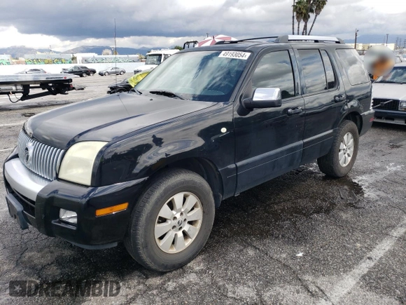 2006 Mercury Mountaineer Premier with VIN 4M2EU38806UJ13528, listed as a Copart auction lot 57497004 with 180,463 mi miles and Salvage Title. Bid and sale history available at carsss.com. Image 1.