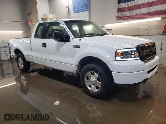 2006 Ford F-150 STX with VIN 1FTRX14W16NA32796, listed as a Copart auction lot 48738465 with 257,813 mi miles and Salvage Title. Bid and sale history available at carsss.com. Image 4.