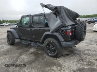 2021 Jeep Wrangler Unlimited Willys Sport with VIN 1C4HJXDN1MW679133, listed as a Copart auction lot 58345635 with 62,375 mi miles and Salvage title. Bid and sale history available at DreamBid. Image 2.