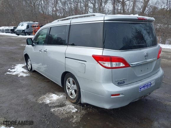 2016 Nissan Quest SL with VIN JN8AE2KP3G9155132, listed as a IAAI auction lot 41492177 with 116,300 mi miles. Bid and sale history available at carsss.com. Image 3.