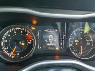 2018 Jeep Cherokee Latitude Plus with VIN 1C4PJLLX3JD580442, listed as a Copart auction lot 77999834 with 77,190 mi miles and Salvage Title. Bid and sale history available at carsss.com. Image 9.