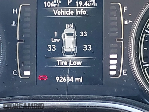 2019 Jeep Cherokee Latitude with VIN 1C4PJMCX4KD469454, listed as a IAAI auction lot 41488654 with 92,634 mi miles. Bid and sale history available at carsss.com. Image 15.