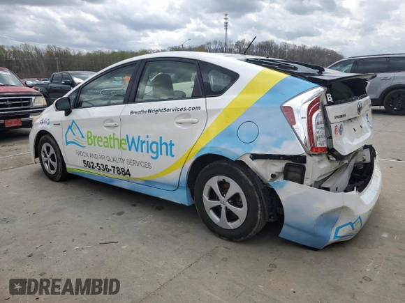 2013 Toyota Prius One with VIN JTDKN3DU5D5685887, listed as a Copart auction lot 48955345 with 227,695 mi miles and Salvage Title. Bid and sale history available at carsss.com. Image 2.