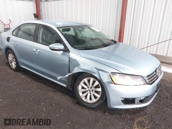 2012 Volkswagen Passat S w/Appearance with VIN 1VWAP7A30CC042041, listed as a IAAI auction lot 42051506 with 154,896 mi miles. Bid and sale history available at carsss.com. Image 6.