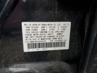 2010 Honda Fit Sport с VIN JHMGE8H41AC026322, выставлен на аукционе Copart как лот 57626035 с пробегом 173 731 миль миль и Списание • Salvage title. История ставок и продаж доступна на DreamBid. Изображение 12.