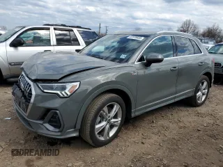 2021 Audi Q3 S line Premium Plus with VIN WA1EECF39M1153500, listed as a Copart auction lot 47378933 with 26,143 mi miles. Bid and sale history available at carsss.com. Image 1.