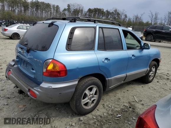 2003 Hyundai Santa Fe GLS with VIN KM8SC73D53U525667, listed as a Copart auction lot 46217945 with 160,469 mi miles and Salvage Title. Bid and sale history available at carsss.com. Image 3.