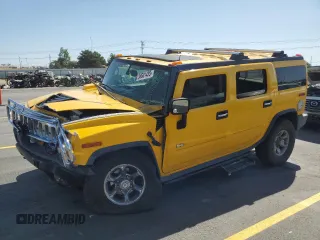 2004 Hummer H2 z VIN 5GRGN23U64H111989, wystawiony jako Copart lot #58601435 z przebiegiem Nie podano mil oraz Szkoda całkowita • Salvage title. Historia ofert i sprzedaży dostępna na DreamBid. Obrazek 1.