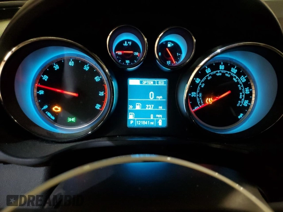 2013 Buick Regal Turbo Premium 2 with VIN 2G4GT5GV3D9214413, listed as a Copart auction lot 44165355 with 121,841 mi miles and Salvage title. Bid and sale history available at DreamBid. Image 9.