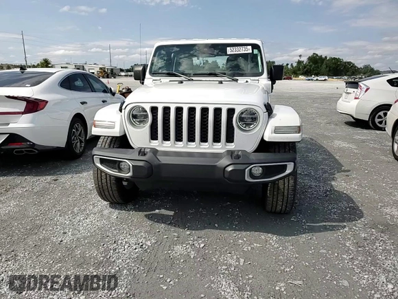 2021 Jeep Wrangler Unlimited Sahara z VIN 1C4JJXP65MW766023, wystawiony jako Copart lot #52332735 z przebiegiem 23 130 mil mil oraz Nie do naprawy • Non repairable. Historia ofert i sprzedaży dostępna na DreamBid. Obrazek 11.