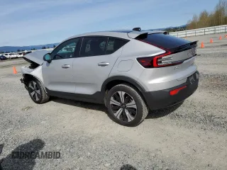 2023 Volvo C40 Recharge Pure Electric Plus with VIN YV4ED3GL6P2065328, listed as a Copart auction lot 52031755 with 6,246 mi miles and Salvage Title. Bid and sale history available at carsss.com. Image 2.