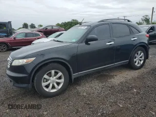 2005 Infiniti FX z VIN JNRAS08W45X206881, wystawiony jako Copart lot #58867185 z przebiegiem 121 055 mil mil oraz Czysty tytuł • Clean title. Historia ofert i sprzedaży dostępna na DreamBid. Obrazek 1.