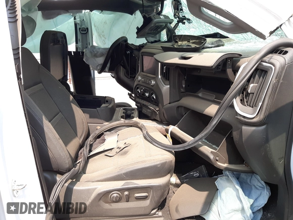 2021 GMC Sierra 1500 Denali z VIN 3GTU9FET8MG378713, wystawiony jako Copart lot #57685721 z przebiegiem Nie podano mil oraz Szkoda całkowita • Salvage title. Historia ofert i sprzedaży dostępna na DreamBid. Obrazek 5.