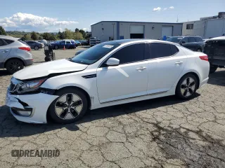 2012 Kia Optima Hybrid with VIN KNAGM4AD8C5019587, listed as a Copart auction lot 51958435 with 128,877 mi miles and Salvage Title. Bid and sale history available at carsss.com. Image 1.