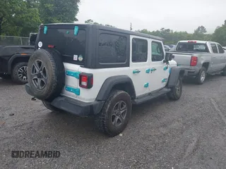2019 Jeep Wrangler Unlimited Sport S with VIN 1C4HJXDG3KW504364, listed as a IAAI auction lot 42350748 with 109,524 mi miles and . Bid and sale history available at DreamBid. Image 4.