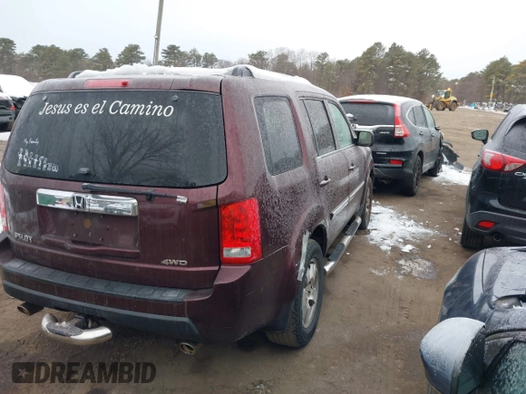 2011 Honda Pilot EX-L with VIN 5FNYF4H56BB024171, listed as a IAAI auction lot 41442621 with 105,104 mi miles. Bid and sale history available at carsss.com. Image 4.
