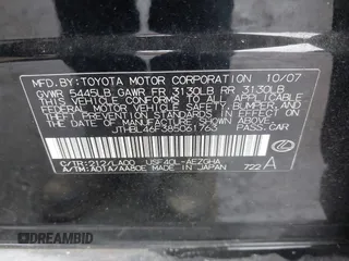 2008 Lexus LS 460 z VIN JTHBL46F385061763, wystawiony jako IAAI lot #41473031 z przebiegiem 2 771 431 mil mil oraz . Historia ofert i sprzedaży dostępna na DreamBid. Obrazek 9.