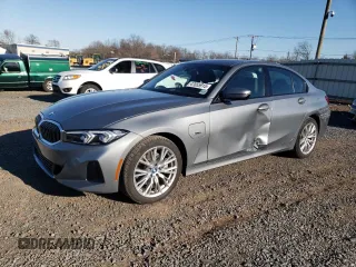 2023 BMW 3 Series 330e xDrive with VIN 3MW39FS0XP8C81322, listed as a Copart auction lot 47655915 with 12,650 mi miles and Salvage Title. Bid and sale history available at carsss.com. Image 1.
