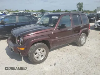 2004 Jeep Liberty Limited with VIN 1J4GL58K74W163637, listed as a Copart auction lot 62154015 with 93,645 mi miles and Salvage title. Bid and sale history available at DreamBid. Image 1.