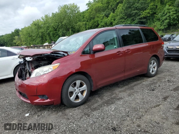 2012 Toyota Sienna LE AAS with VIN 5TDKK3DC4CS253719, listed as a Copart auction lot 63990175 with 155,561 mi miles and Salvage title. Bid and sale history available at DreamBid. Image 1.